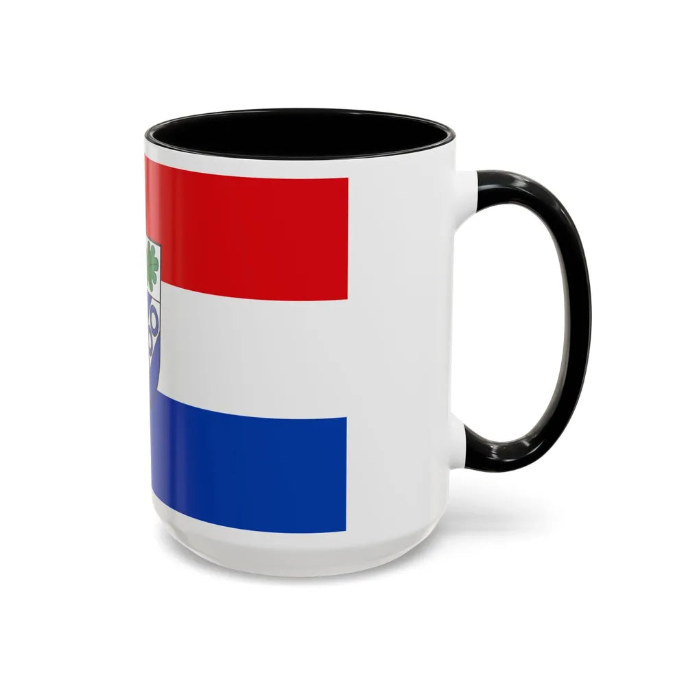 Flag of Aschaffenburg Germany - Accent Coffee Mug-Go Mug Yourself