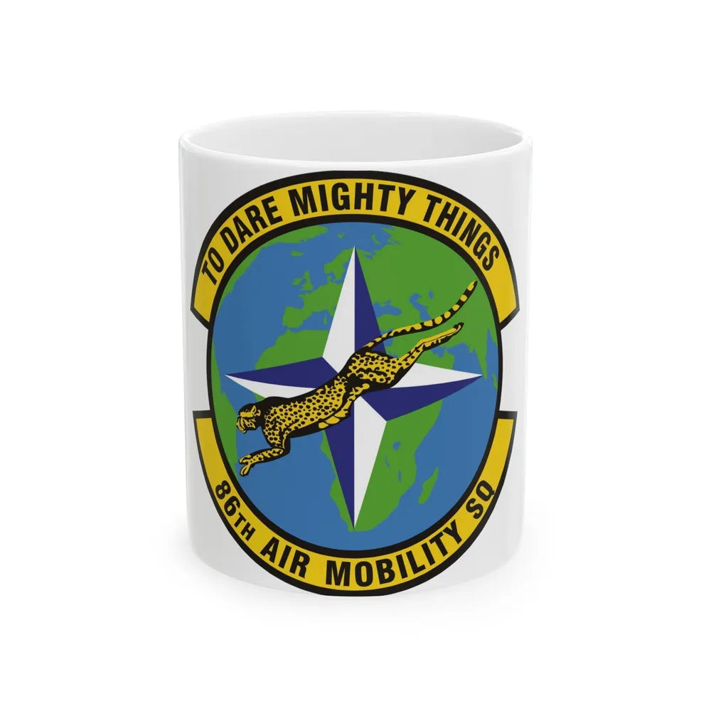 86th Air Mobility Squadron (U.S. Air Force) White Coffee Mug-11oz-Go Mug Yourself