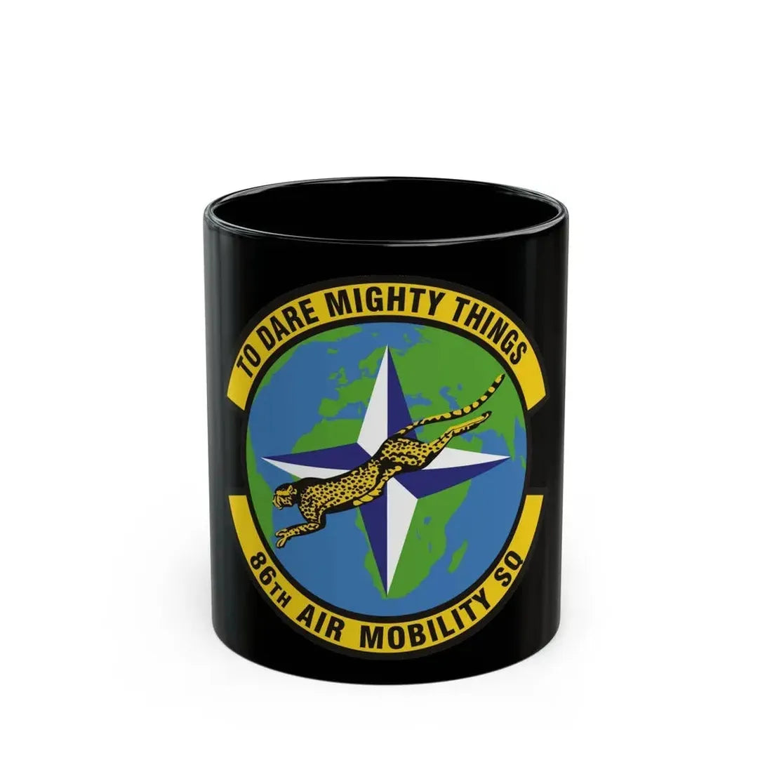 86th Air Mobility Squadron (U.S. Air Force) Black Coffee Mug 11oz - Go Mug Yourself