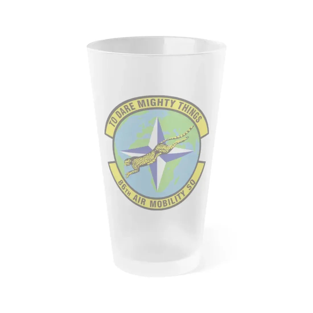 86th Air Mobility Squadron (U.S. Air Force) Frosted Pint Glass 16oz Default Title - Go Mug Yourself