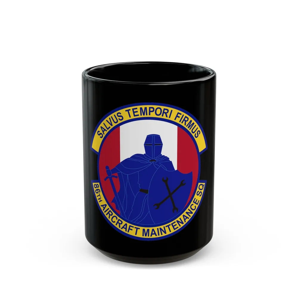 86th Aircraft Maintenance Squadron (U.S. Air Force) Black Coffee Mug-15oz-Go Mug Yourself