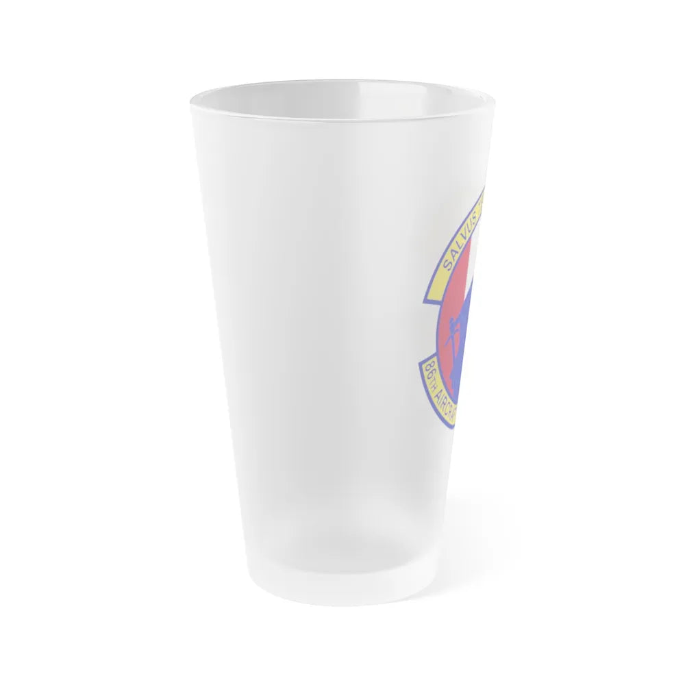 86th Aircraft Maintenance Squadron (U.S. Air Force) Frosted Pint Glass 16oz-Go Mug Yourself