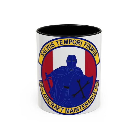 86th Aircraft Maintenance Squadron (U.S. Air Force) Accent Coffee Mug 11oz Black - Go Mug Yourself