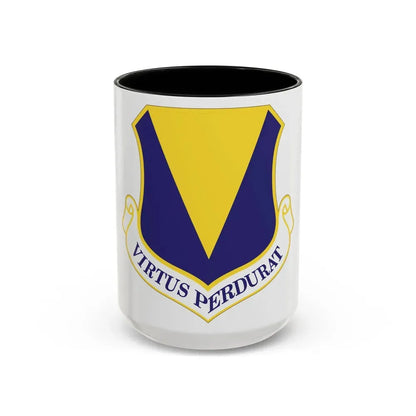 86th Airlift Wing (U.S. Air Force) Accent Coffee Mug 15oz Black - Go Mug Yourself