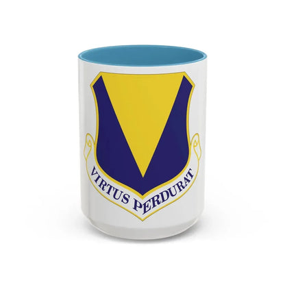 86th Airlift Wing (U.S. Air Force) Accent Coffee Mug 15oz Light Blue - Go Mug Yourself
