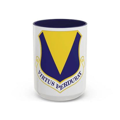 86th Airlift Wing (U.S. Air Force) Accent Coffee Mug 15oz Navy - Go Mug Yourself