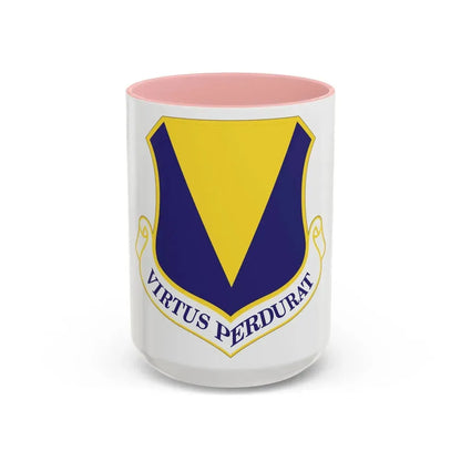 86th Airlift Wing (U.S. Air Force) Accent Coffee Mug 15oz Pink - Go Mug Yourself