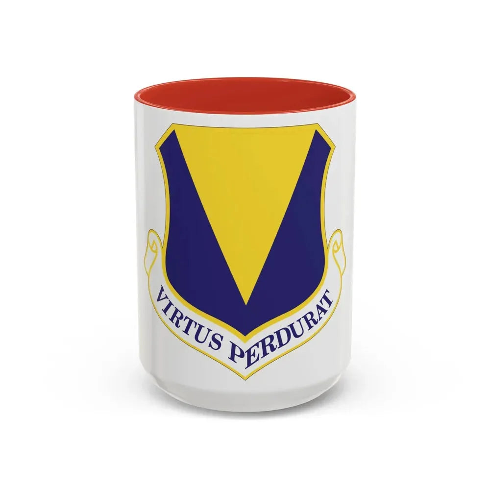 86th Airlift Wing (U.S. Air Force) Accent Coffee Mug 15oz Red - Go Mug Yourself