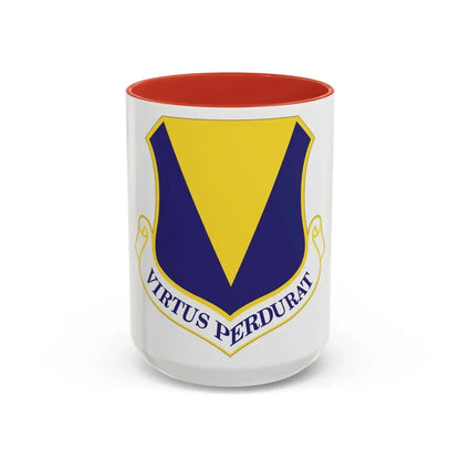 86th Airlift Wing (U.S. Air Force) Accent Coffee Mug 15oz Red - Go Mug Yourself