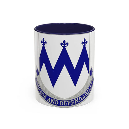 86th Infantry Regiment (U.S. Army) Accent Coffee Mug-11oz-Navy-Go Mug Yourself