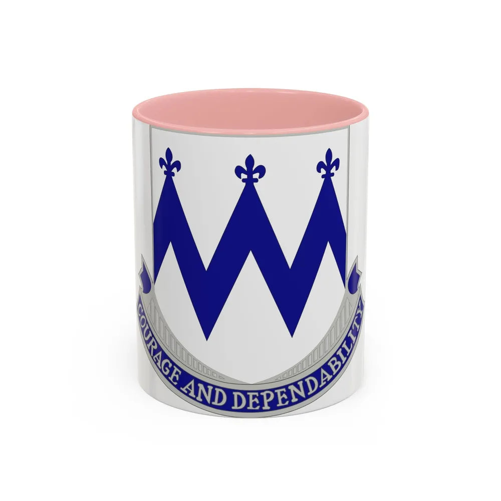 86th Infantry Regiment (U.S. Army) Accent Coffee Mug-11oz-Pink-Go Mug Yourself