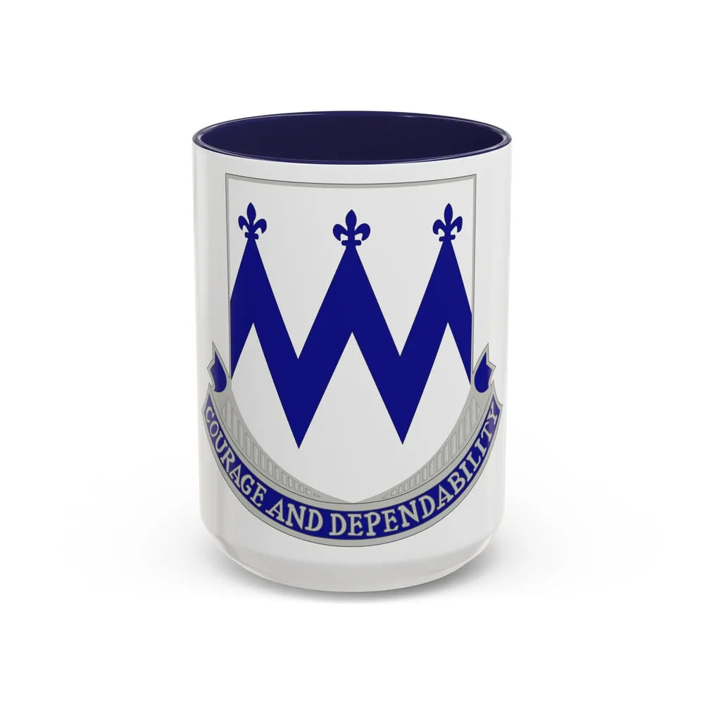 86th Infantry Regiment (U.S. Army) Accent Coffee Mug-15oz-Navy-Go Mug Yourself