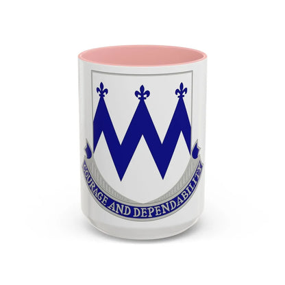 86th Infantry Regiment (U.S. Army) Accent Coffee Mug-15oz-Pink-Go Mug Yourself