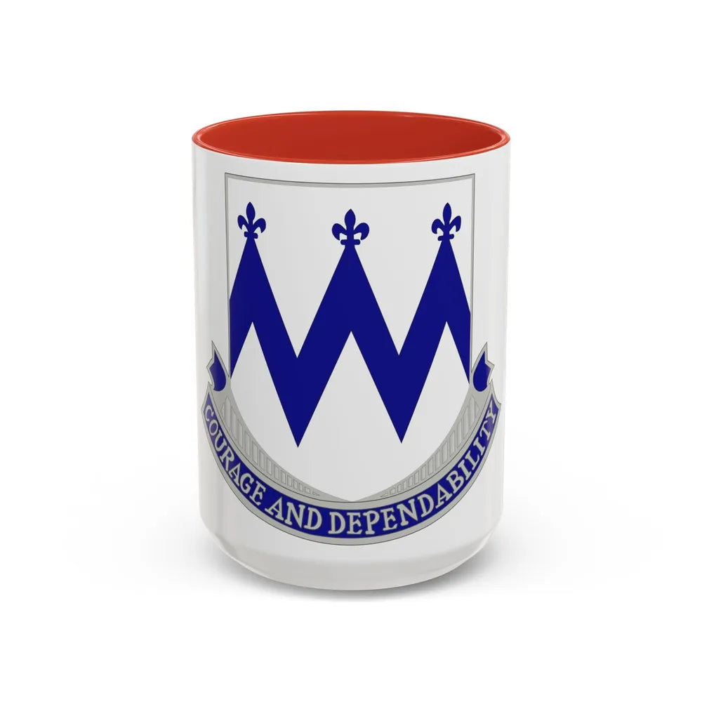 86th Infantry Regiment (U.S. Army) Accent Coffee Mug-15oz-Red-Go Mug Yourself