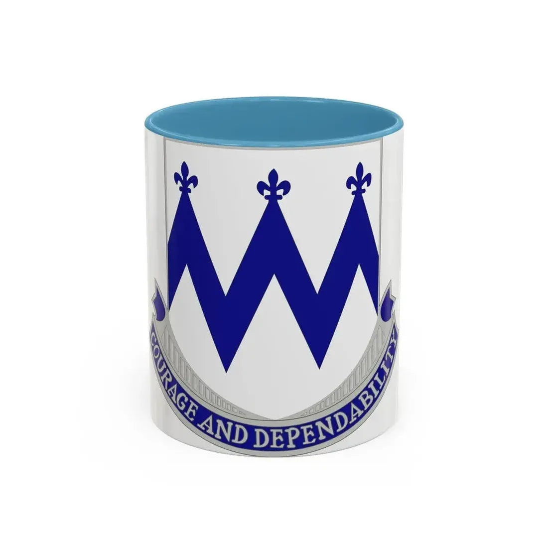 86th Infantry Regiment (U.S. Army) Accent Coffee Mug 11oz Light Blue - Go Mug Yourself