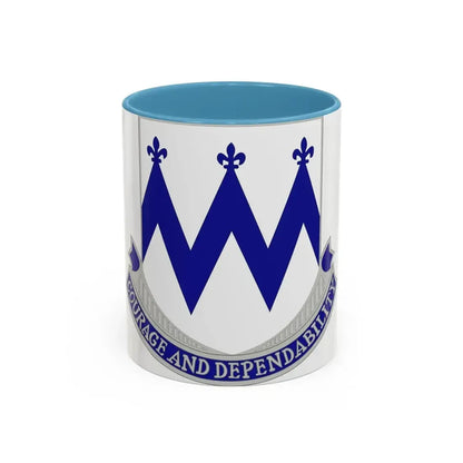 86th Infantry Regiment (U.S. Army) Accent Coffee Mug 11oz Light Blue - Go Mug Yourself