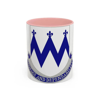 86th Infantry Regiment (U.S. Army) Accent Coffee Mug 11oz Pink - Go Mug Yourself