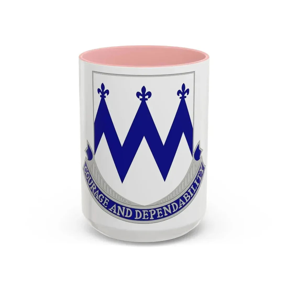 86th Infantry Regiment (U.S. Army) Accent Coffee Mug 15oz Pink - Go Mug Yourself