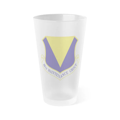 86th Maintenance Group (U.S. Air Force) Frosted Pint Glass 16oz-16oz-Frosted-Go Mug Yourself