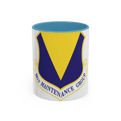 86th Maintenance Group (U.S. Air Force) Accent Coffee Mug 11oz Light Blue - Go Mug Yourself