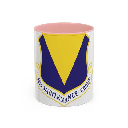86th Maintenance Group (U.S. Air Force) Accent Coffee Mug 11oz Pink - Go Mug Yourself