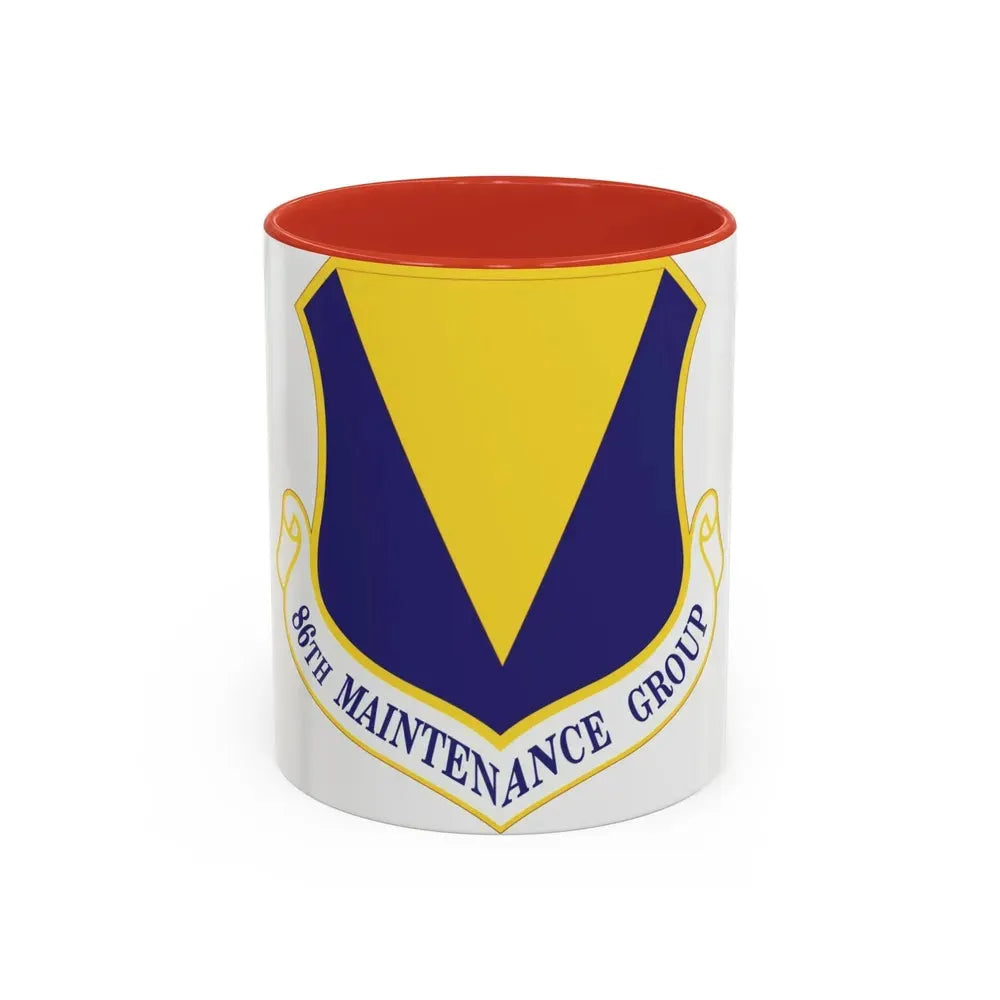 86th Maintenance Group (U.S. Air Force) Accent Coffee Mug 11oz Red - Go Mug Yourself
