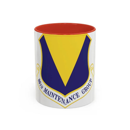 86th Maintenance Group (U.S. Air Force) Accent Coffee Mug 11oz Red - Go Mug Yourself