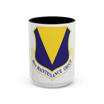 86th Maintenance Group (U.S. Air Force) Accent Coffee Mug 15oz Black - Go Mug Yourself