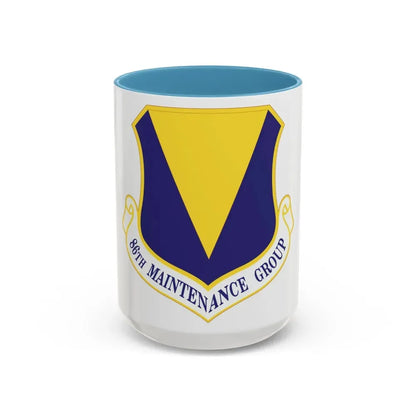 86th Maintenance Group (U.S. Air Force) Accent Coffee Mug 15oz Light Blue - Go Mug Yourself