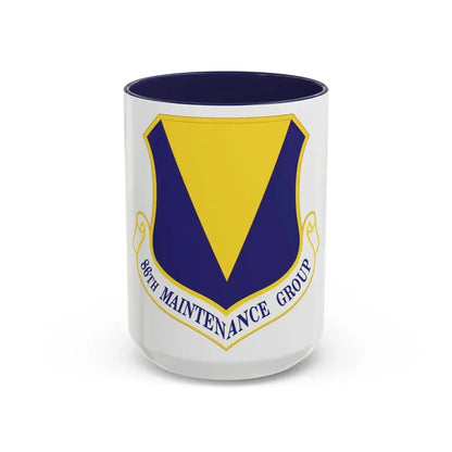 86th Maintenance Group (U.S. Air Force) Accent Coffee Mug 15oz Navy - Go Mug Yourself
