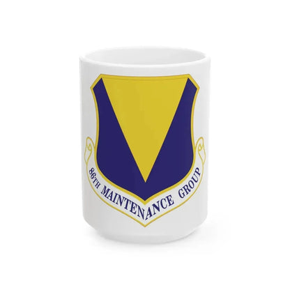 86th Maintenance Group (U.S. Air Force) White Coffee Mug 15oz - Go Mug Yourself