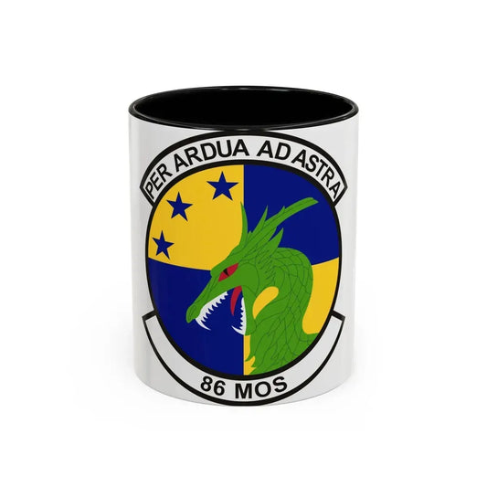 86th Maintenance Operations Squadron (U.S. Air Force) Accent Coffee Mug 11oz Black - Go Mug Yourself