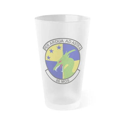 86th Maintenance Operations Squadron (U.S. Air Force) Frosted Pint Glass 16oz 16oz Frosted - Go Mug Yourself