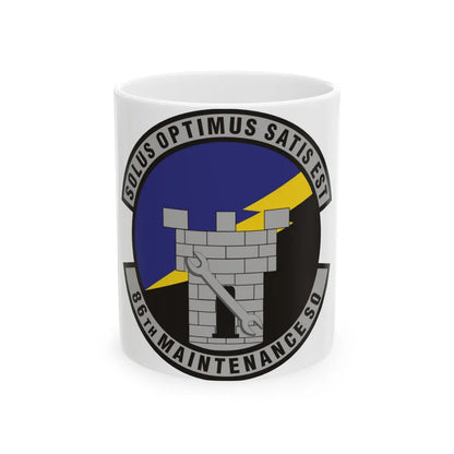 86th Maintenance Squadron (U.S. Air Force) White Coffee Mug-11oz-Go Mug Yourself