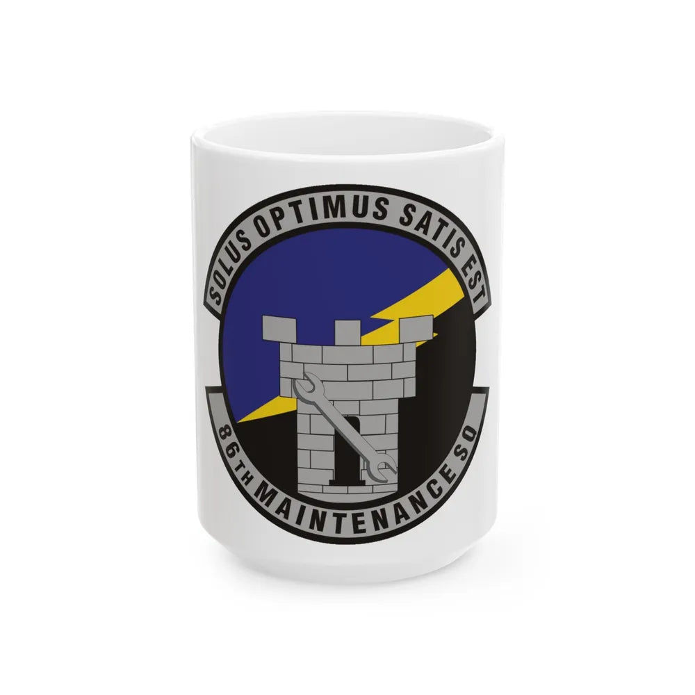 86th Maintenance Squadron (U.S. Air Force) White Coffee Mug-15oz-Go Mug Yourself