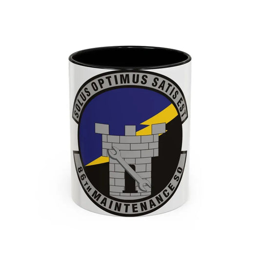 86th Maintenance Squadron (U.S. Air Force) Accent Coffee Mug 11oz Black - Go Mug Yourself