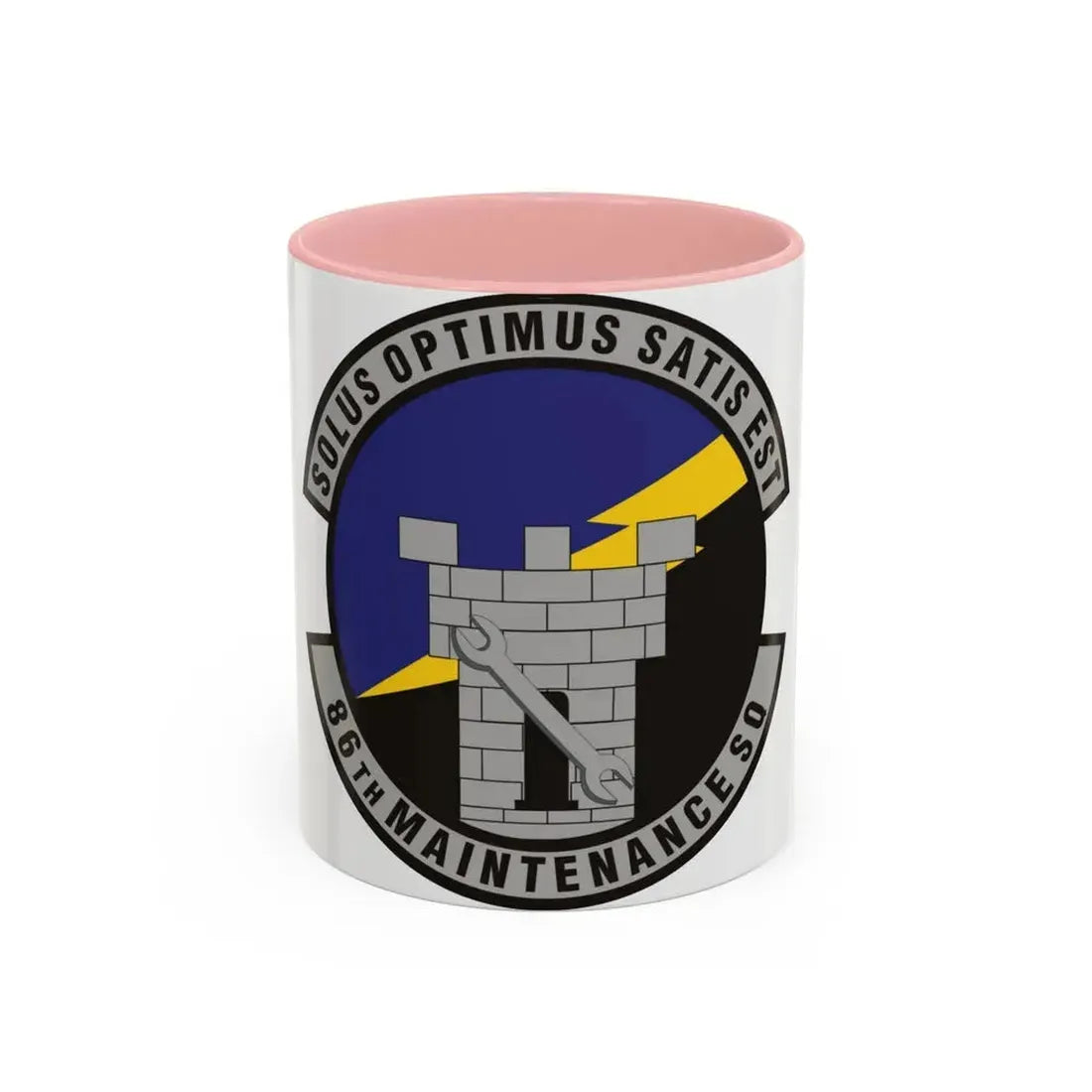 86th Maintenance Squadron (U.S. Air Force) Accent Coffee Mug 11oz Pink - Go Mug Yourself