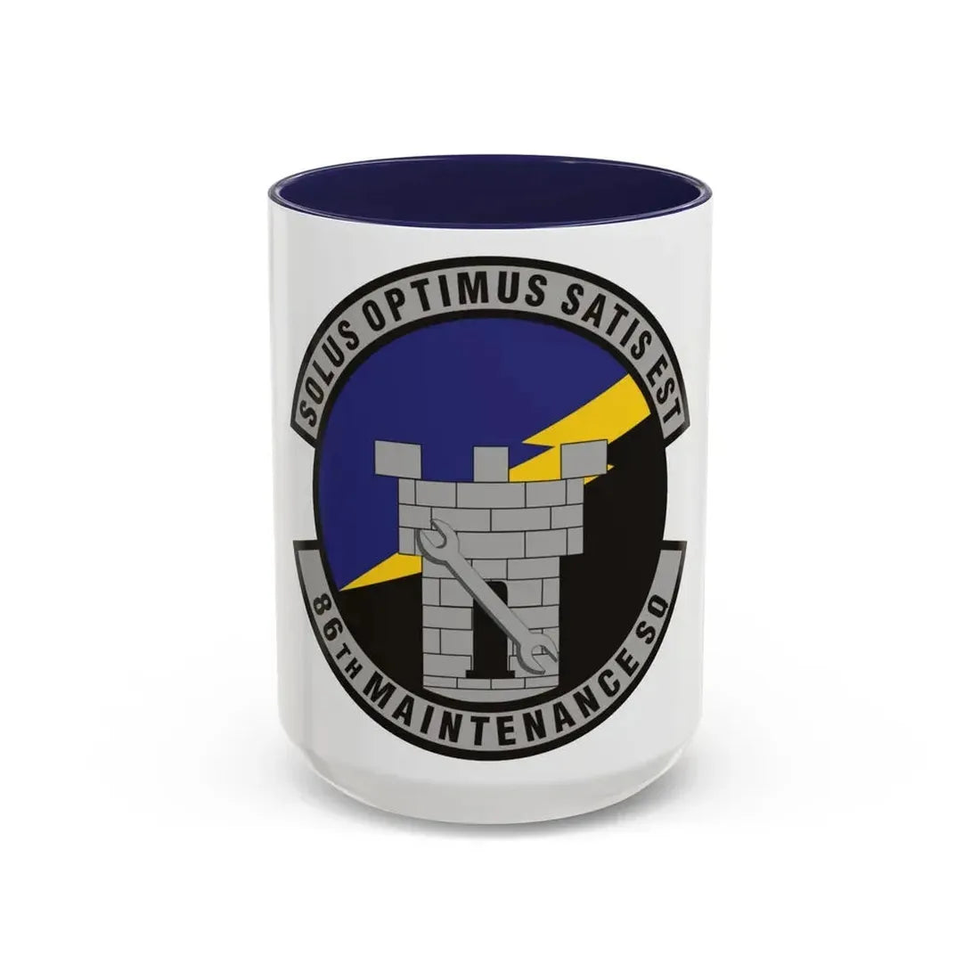 86th Maintenance Squadron (U.S. Air Force) Accent Coffee Mug 15oz Navy - Go Mug Yourself
