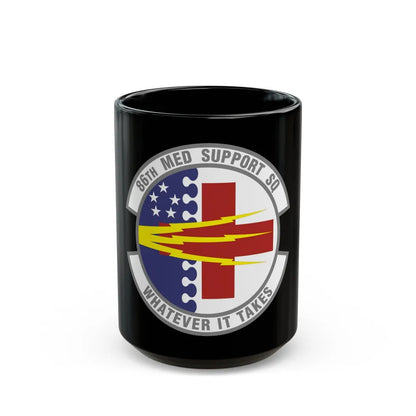 86th Medical Support Squadron (U.S. Air Force) Black Coffee Mug-15oz-Go Mug Yourself