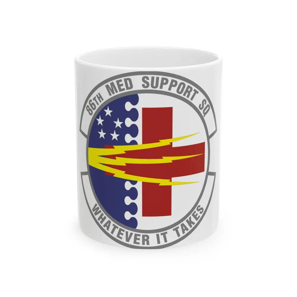 86th Medical Support Squadron (U.S. Air Force) White Coffee Mug-11oz-Go Mug Yourself