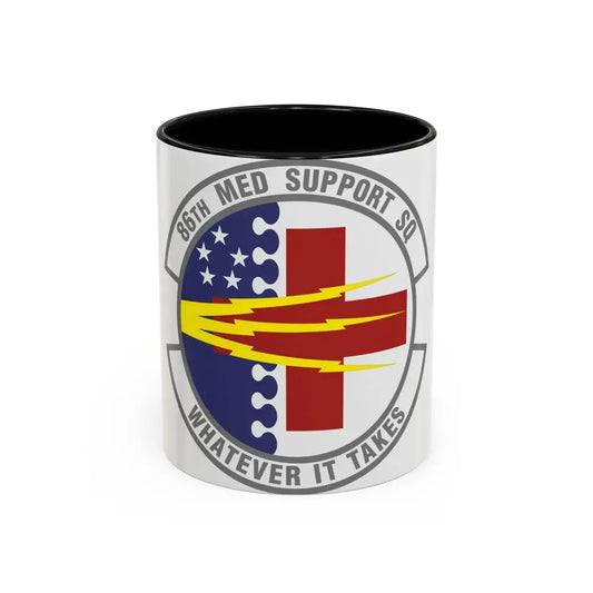 86th Medical Support Squadron (U.S. Air Force) Accent Coffee Mug 11oz Black - Go Mug Yourself