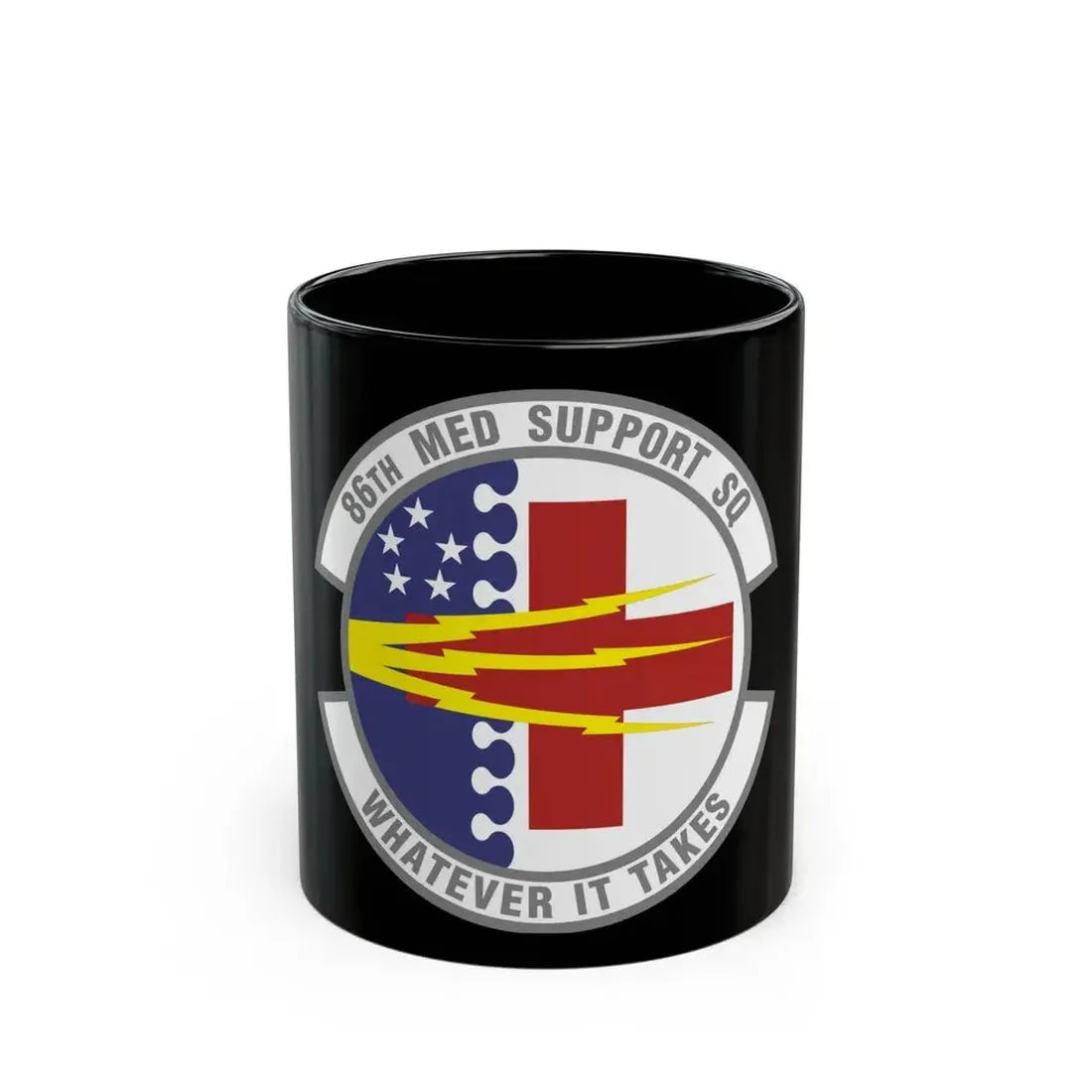 86th Medical Support Squadron (U.S. Air Force) Black Coffee Mug 11oz - Go Mug Yourself