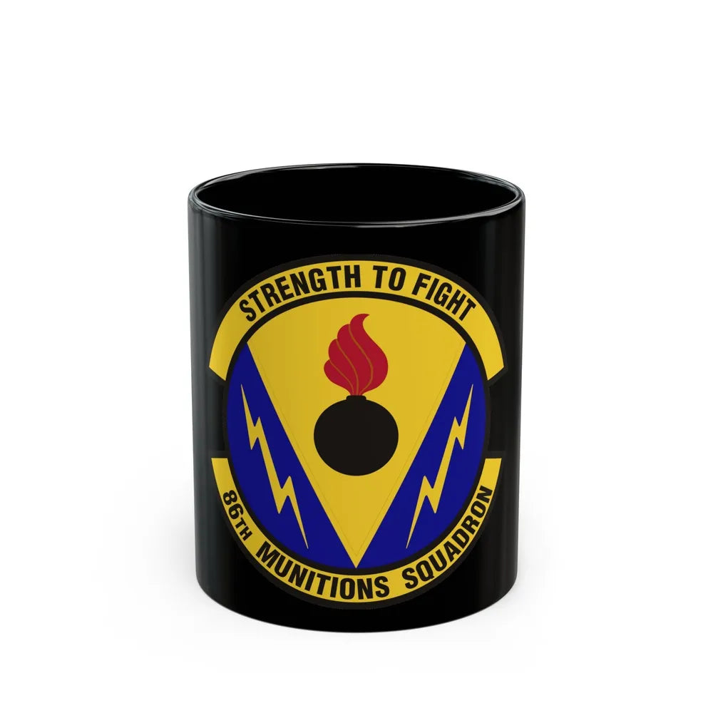 86th Munitions Squadron (U.S. Air Force) Black Coffee Mug-11oz-Go Mug Yourself