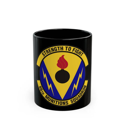 86th Munitions Squadron (U.S. Air Force) Black Coffee Mug-11oz-Go Mug Yourself