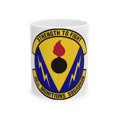 86th Munitions Squadron (U.S. Air Force) White Coffee Mug-11oz-Go Mug Yourself