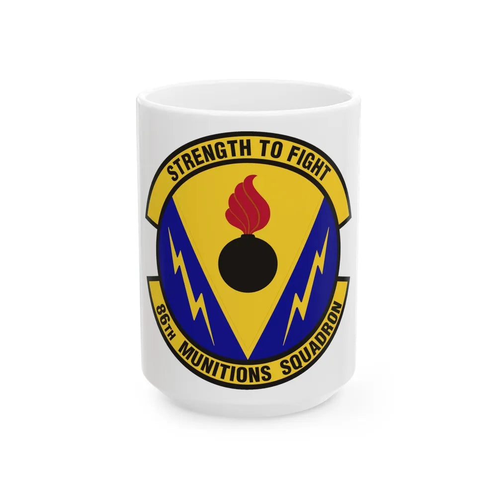 86th Munitions Squadron (U.S. Air Force) White Coffee Mug-15oz-Go Mug Yourself