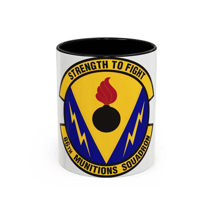 86th Munitions Squadron (U.S. Air Force) Accent Coffee Mug 11oz Black - Go Mug Yourself