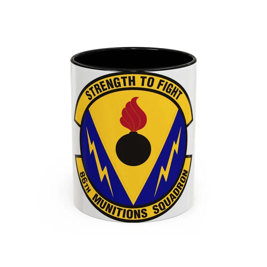 86th Munitions Squadron (U.S. Air Force) Accent Coffee Mug 11oz Black - Go Mug Yourself