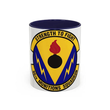 86th Munitions Squadron (U.S. Air Force) Accent Coffee Mug 11oz Navy - Go Mug Yourself