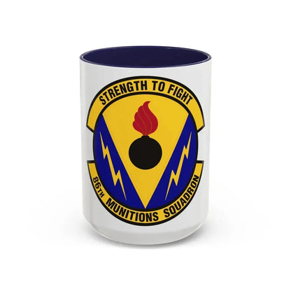 86th Munitions Squadron (U.S. Air Force) Accent Coffee Mug 15oz Navy - Go Mug Yourself